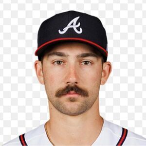 Spencer Strider Stride or Die worn Red Atlanta Braves baseball t ⚾️shirt XL spot